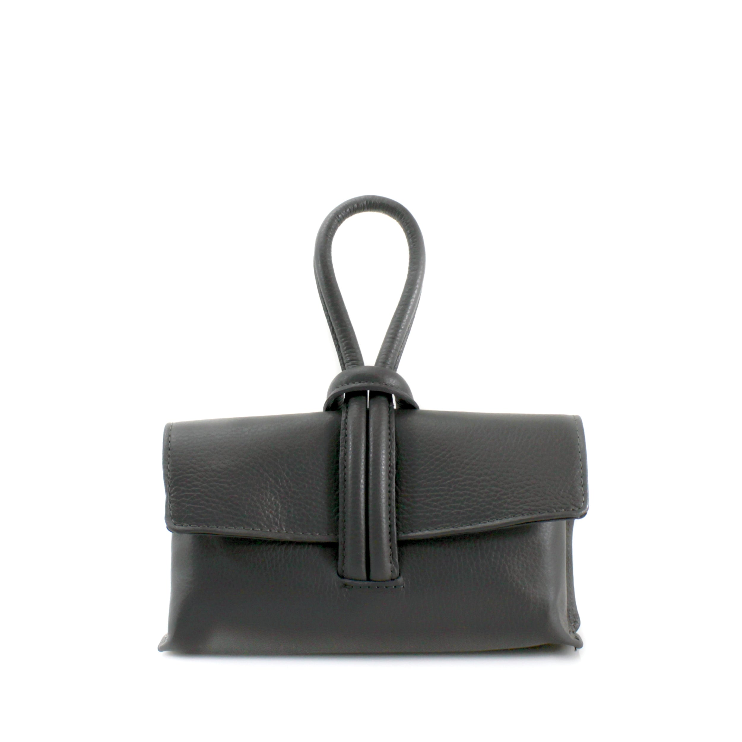 CrazeLondon Leather Clutch Bag