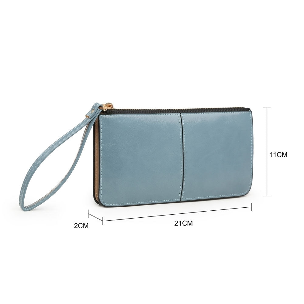 Women Wristlet Purse With Detachable wrist strap