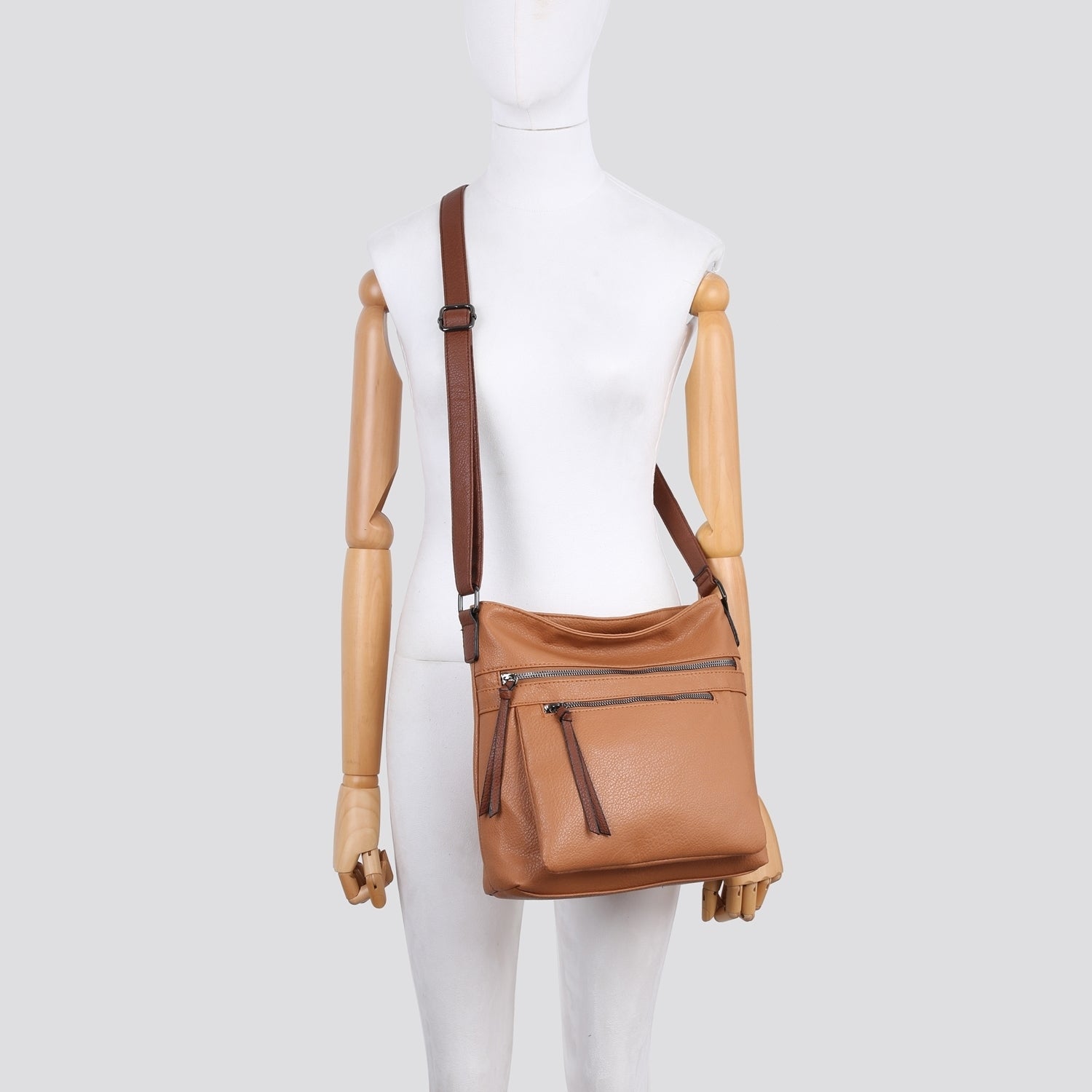 Medium size purse with long strap sale