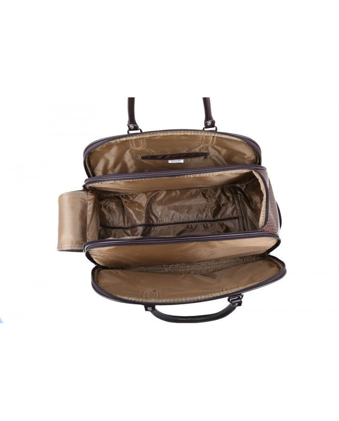 Craze London Unisex Travel Holdall Bags Hand Luggage Design Print Weekend Wheeled Trolley Bag