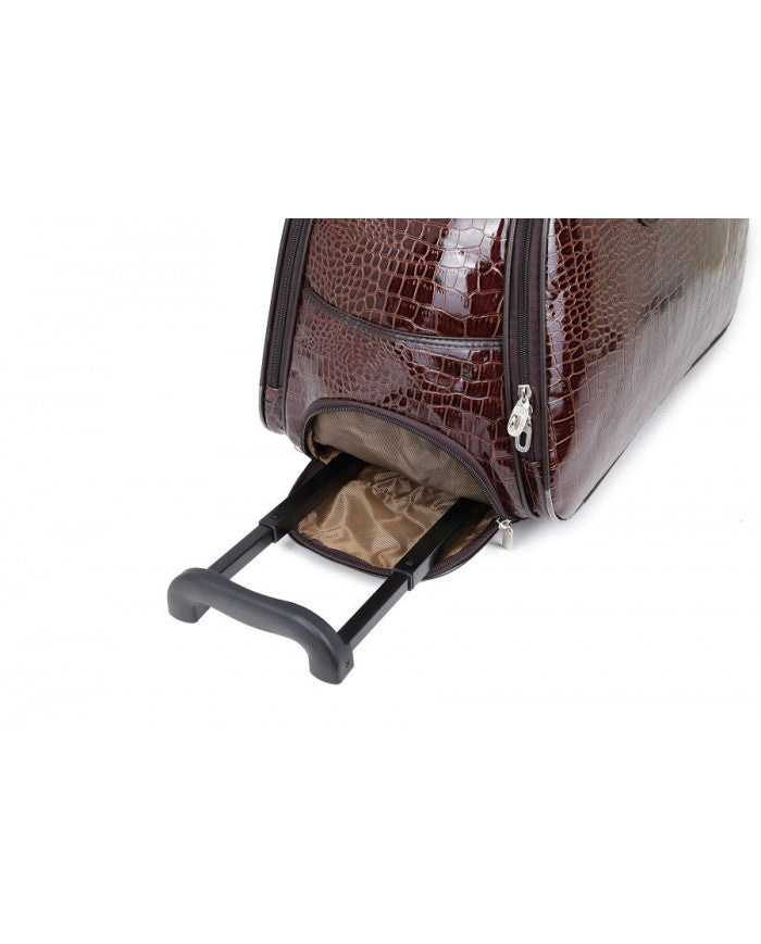 Craze London Unisex Travel Holdall Bags Hand Luggage Design Print Weekend Wheeled Trolley Bag