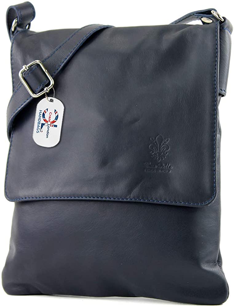 Genuine Italian Leather Verapelle Large Cross body Bag (206S)