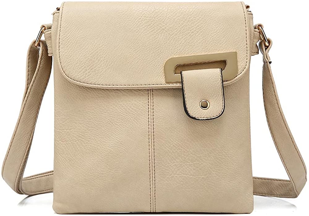 Women Multi Pocket Buckle Crossbody Bag (9977)