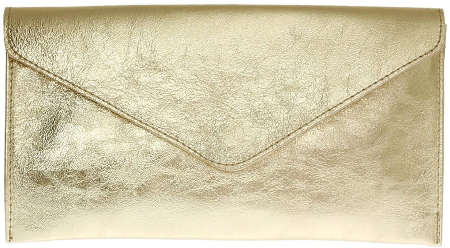 Genuine Italian Suede Leather Large Envelope Clutch Bag (V108)