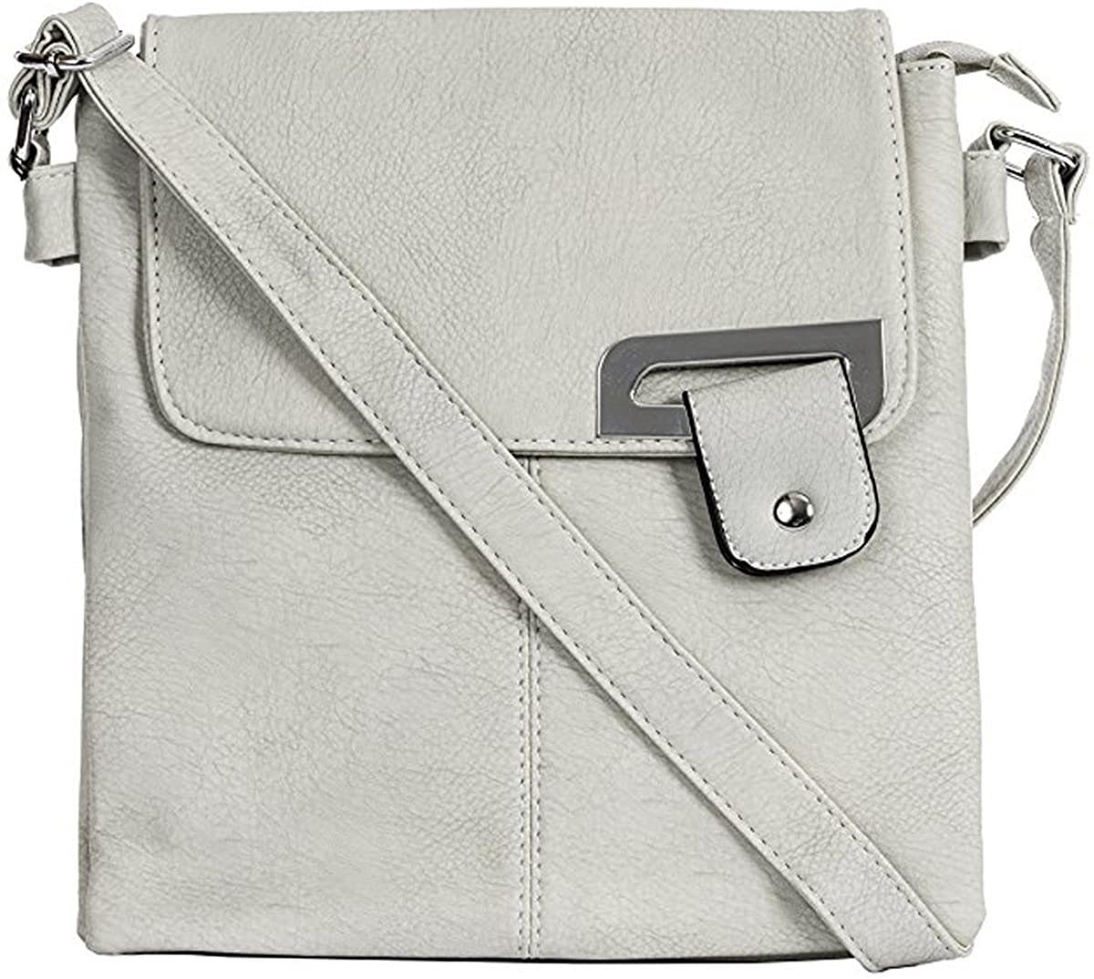 Women Multi Pocket Buckle Crossbody Bag (9977)