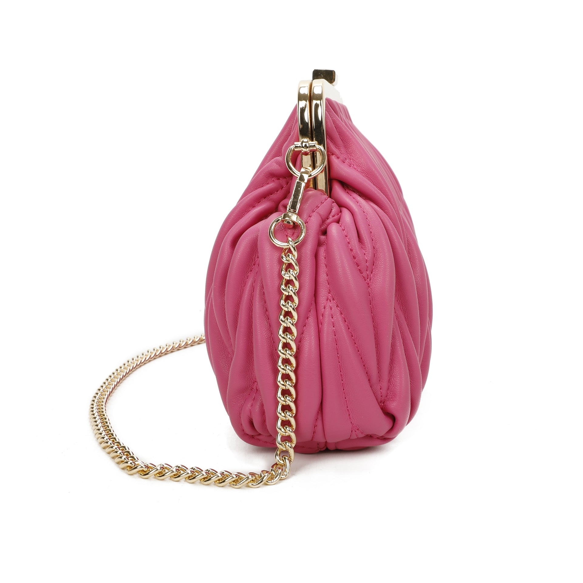 Craze London Ladies Crossbody Handbag with Long Chain Strap