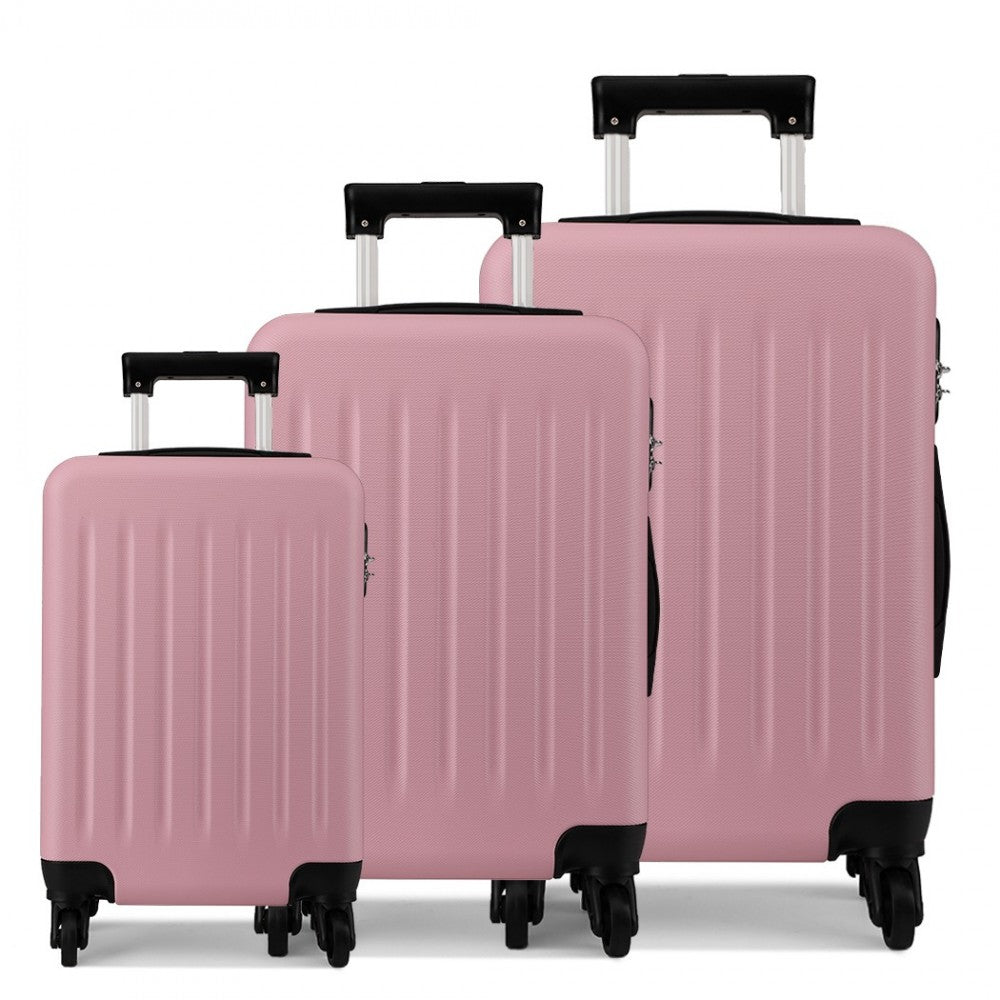 Craze London ''19'' 24''28''INCH ABS HARD SHELL CARRY ON LUGGAGE 4 WHEEL SPINNER SUITCASE