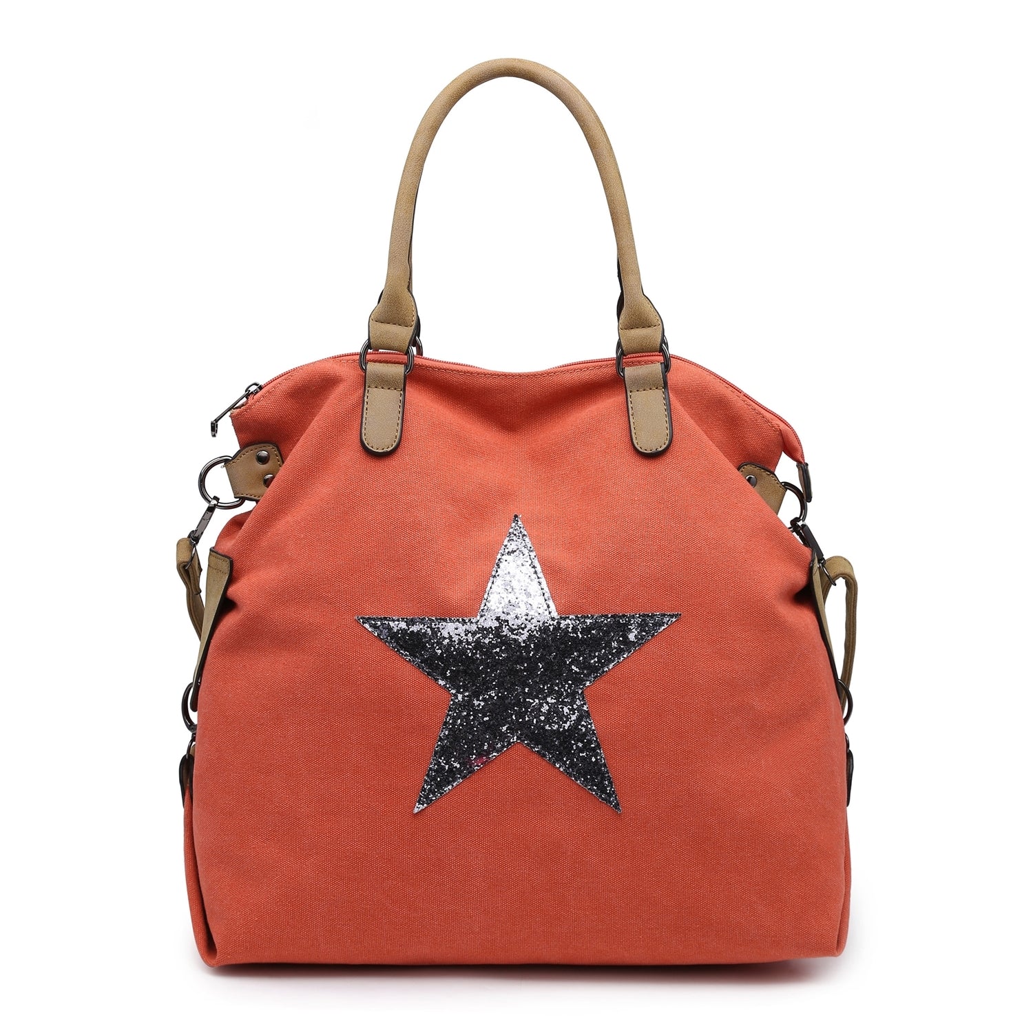 Womens Star Canvas Shoulder Bag